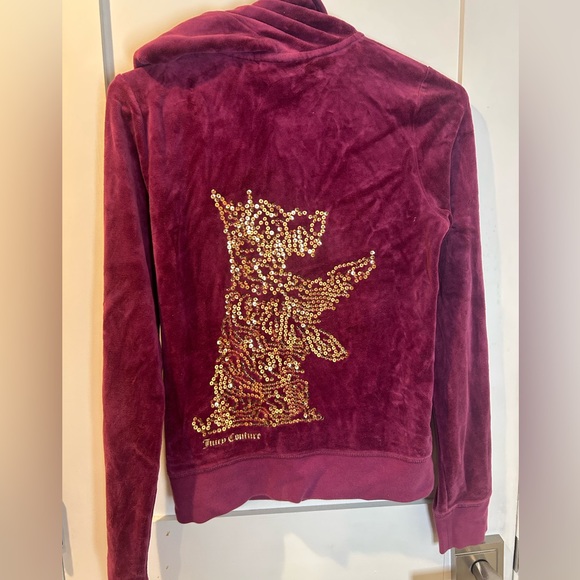 Juicy Couture Jackets & Blazers - Juicy Couture Deep Purple Velour Jacket